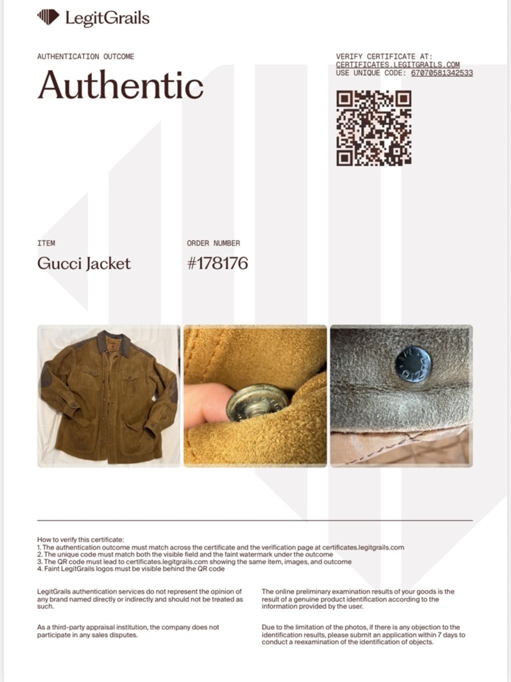 Gucci Suede Leather Field Jacket, Men’s Tan Brown Western, GUC, 0672 - Picture 2 of 16